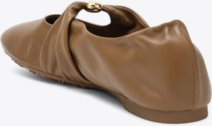 Pebble Soft Leather Ballet Flats - Image 2