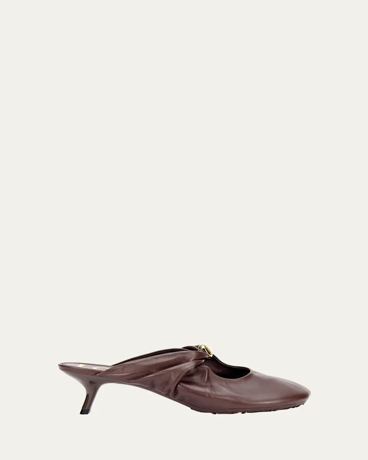 Pebble Soft Leather Mules