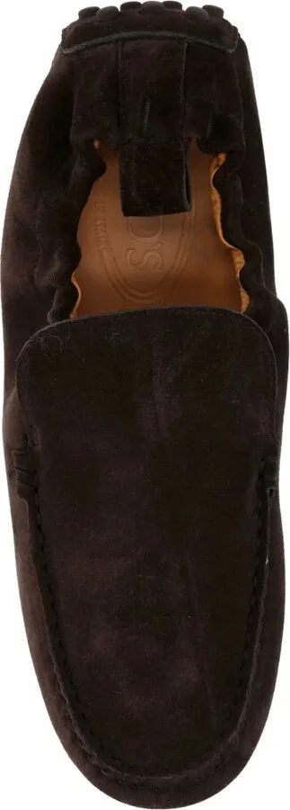 Pebble-Textured Suede Loafers - Image 2