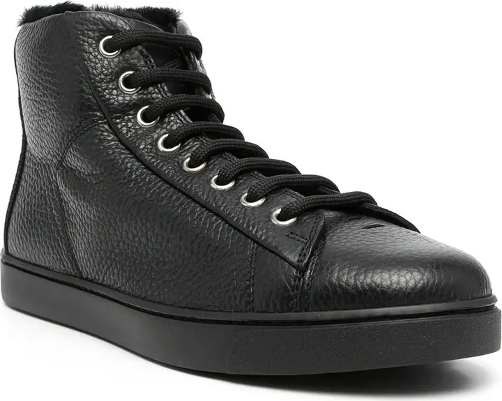 Pebbled High-Top Sneakers - Image 2