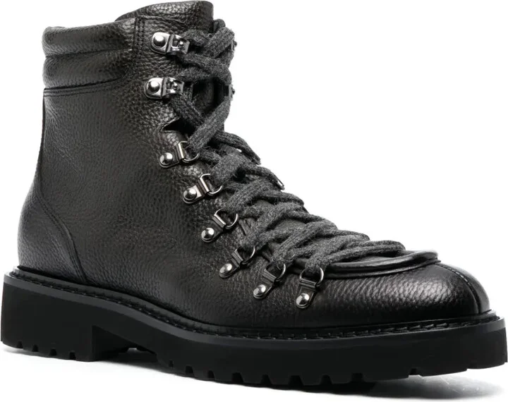 Pebbled Leather Ankle Boots - Image 2