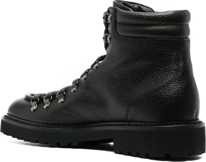 Pebbled Leather Ankle Boots - Image 3