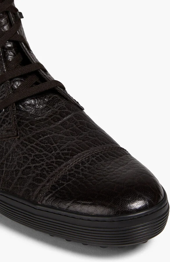 Pebbled-leather boots - Image 4