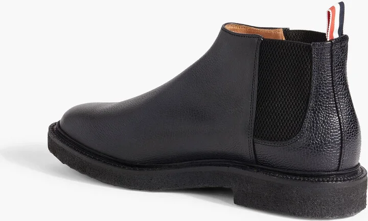 Pebbled-leather Chelsea boots - Image 3