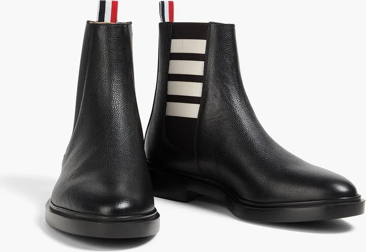 Pebbled-leather Chelsea boots - Image 2