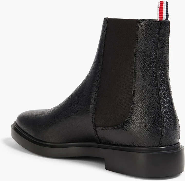 Pebbled-leather Chelsea boots - Image 3