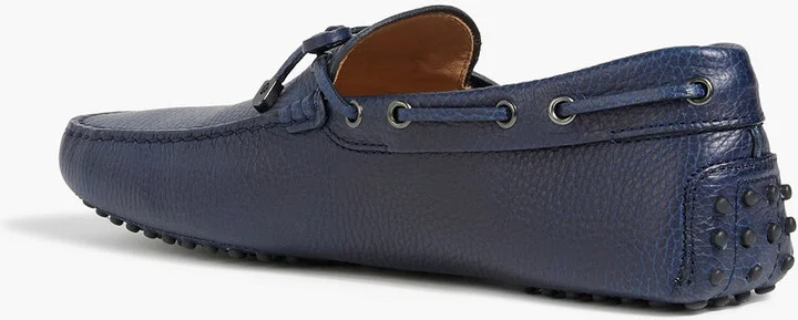 Pebbled-leather driving shoes - Image 3
