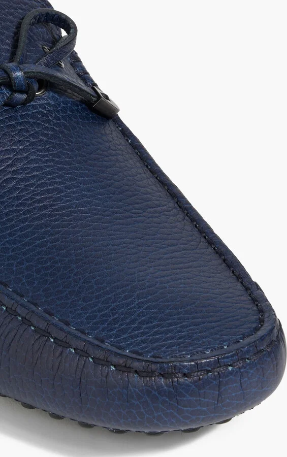 Pebbled-leather driving shoes - Image 4