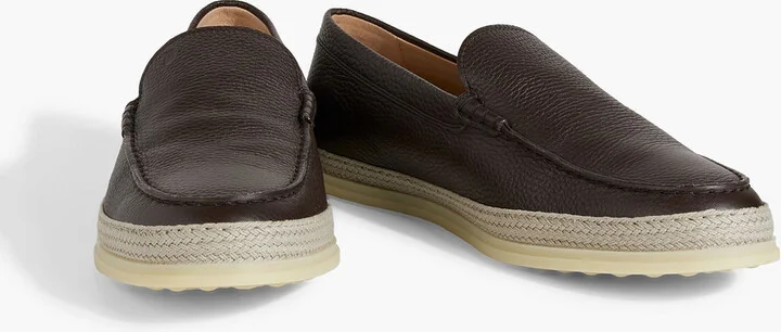 Pebbled-leather loafers - Image 2