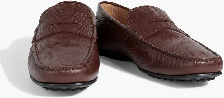 Pebbled-leather loafers - Image 2