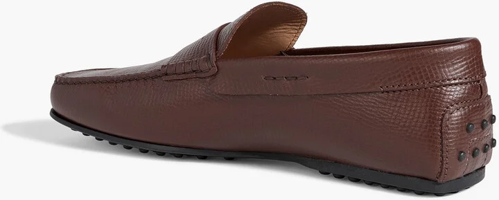Pebbled-leather loafers - Image 3