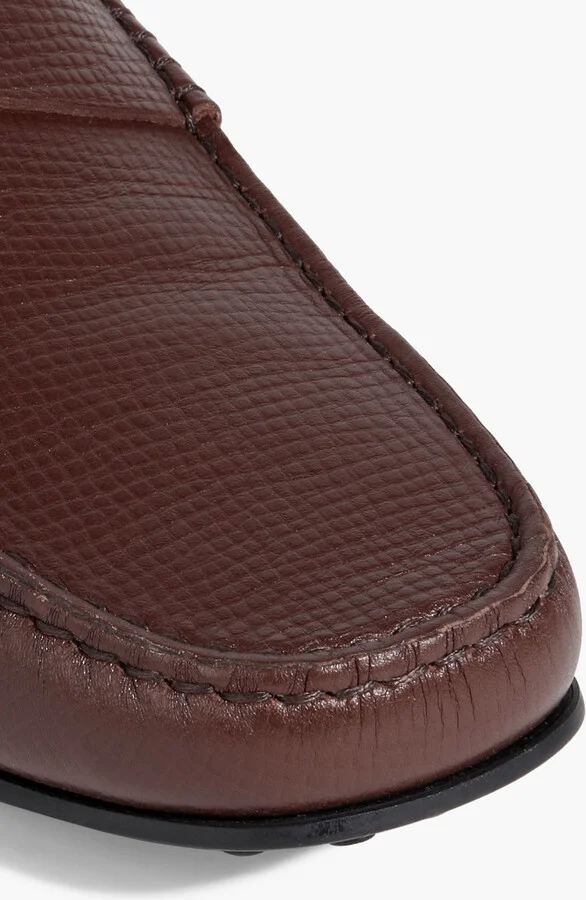 Pebbled-leather loafers - Image 4