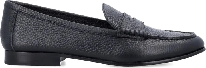 Pebbled Leather Loafers