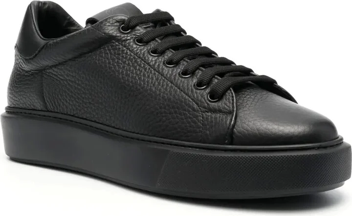 Pebbled Leather Low-Top Sneakers - Image 2