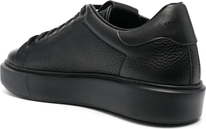 Pebbled Leather Low-Top Sneakers - Image 3