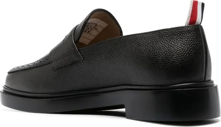 Pebbled Leather Penny Loafers - Image 3