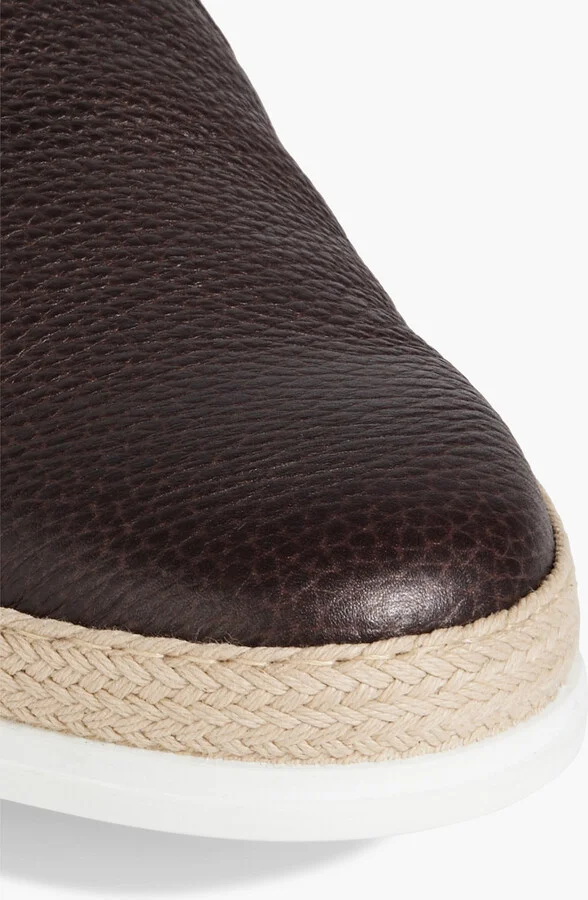 Pebbled-leather slip-on sneakers - Image 4
