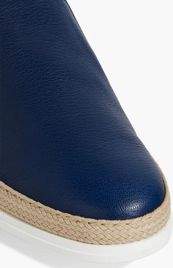 Pebbled-leather slip-on sneakers - Image 4