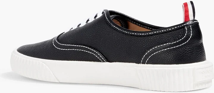 Pebbled-leather sneakers - Image 3