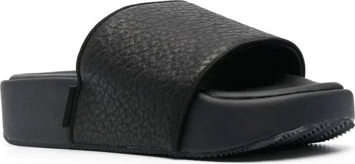 Pebbled Open-Toe Slides - Image 2