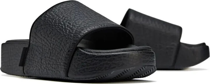 Pebbled Open-Toe Slides - Image 2