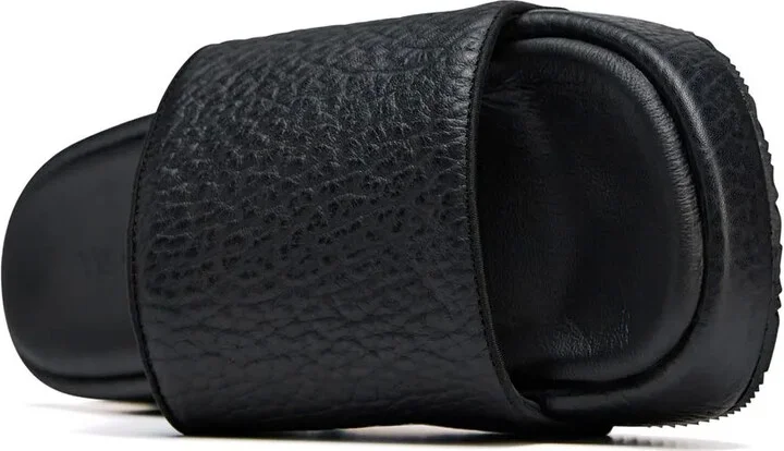 Pebbled Open-Toe Slides - Image 4