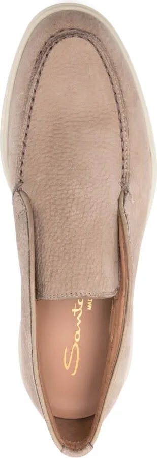 Pebbled Suede Loafers - Image 4