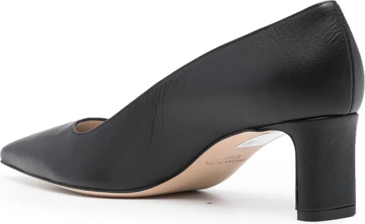 Pebbled-Texture Leather Pumps - Image 3