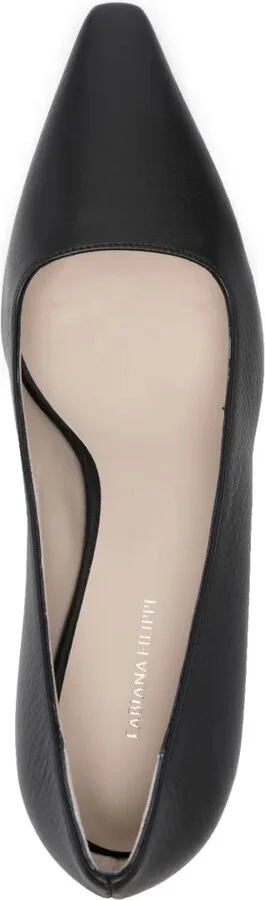 Pebbled-Texture Leather Pumps - Image 4