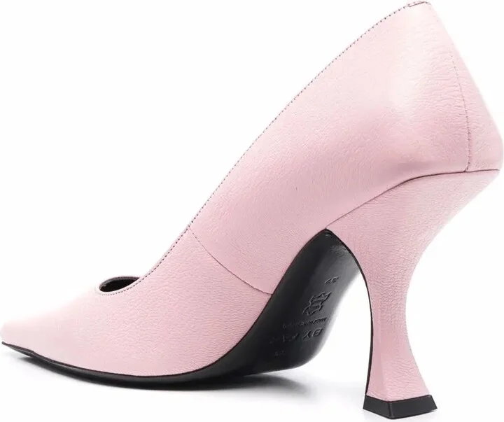 Pebbled-Texture Pointed-Toe Pumps - Image 3