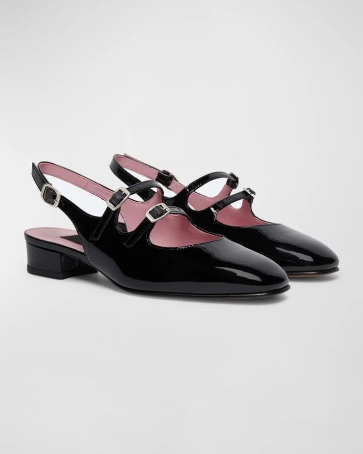 Peche Mary Jane Slingback Ballerina Flats - Image 9