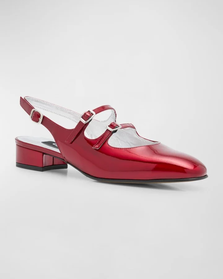 Peche Patent Mary Jane Ballerina Flats - Image 2