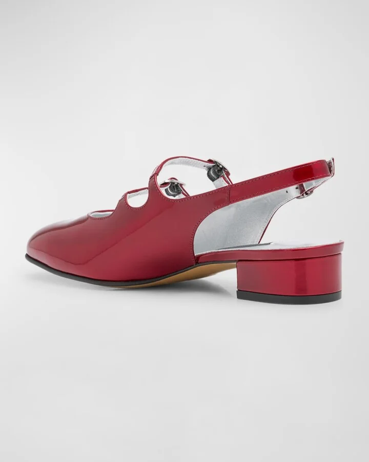 Peche Patent Mary Jane Ballerina Flats - Image 4