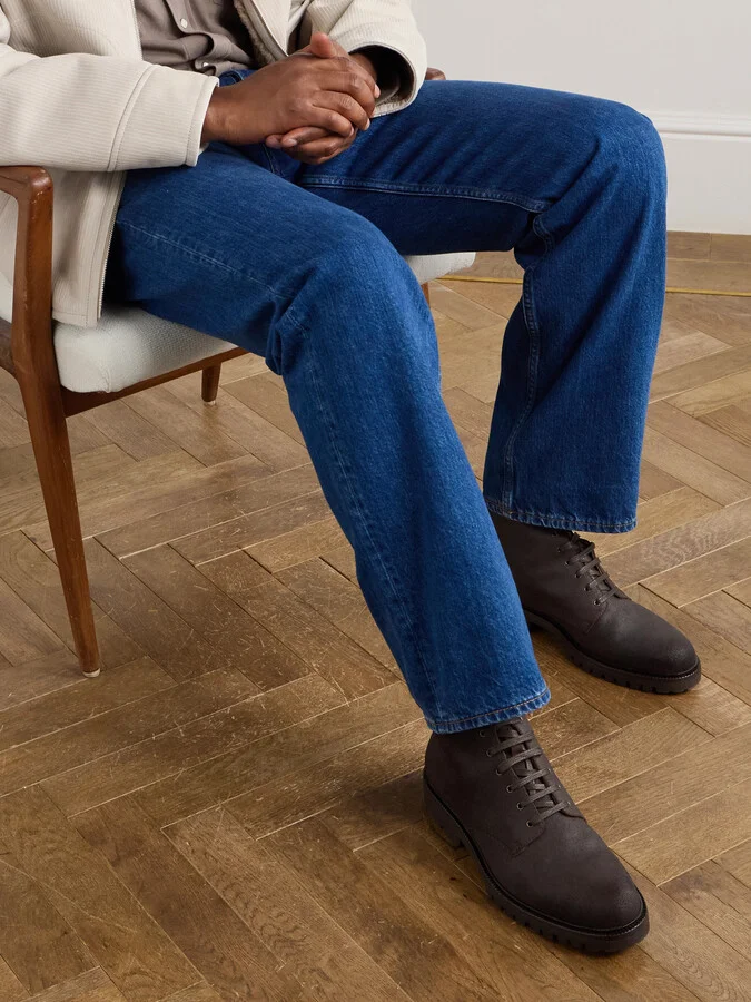 Pedula Waxed-Suede Boots - Image 2