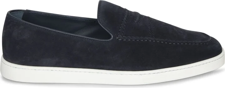 Peebles Suede Blue Loafers