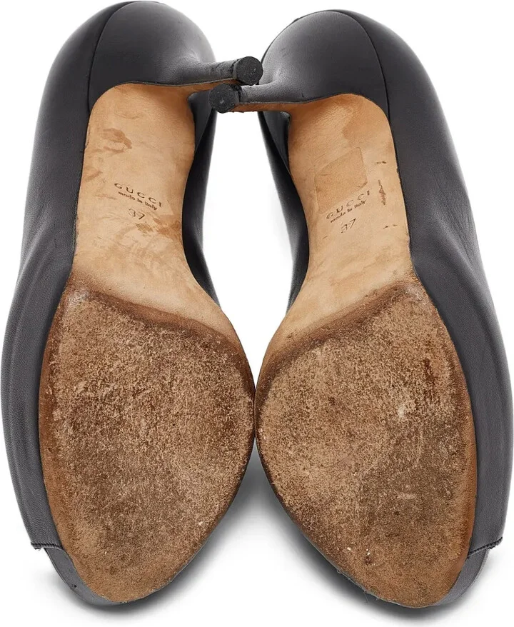 Peep-Toe Heeled Pumps - Image 4