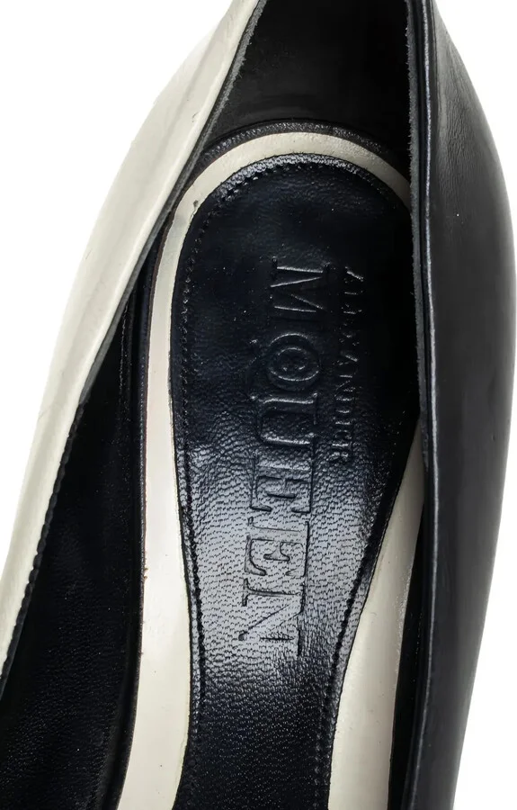 Peep-Toe Leather Pumps - Image 5