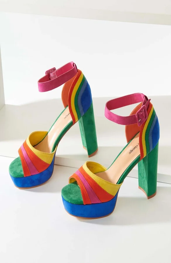 Peep Toe Platform Heels - Image 2