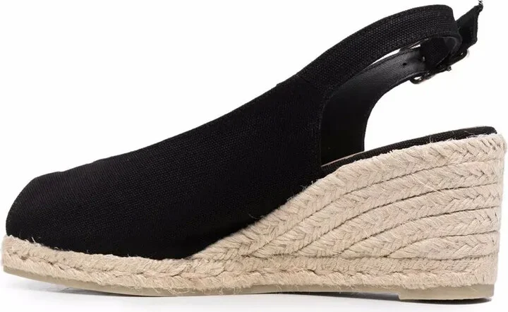 Peep-Toe Slingback Espadrilles - Image 3