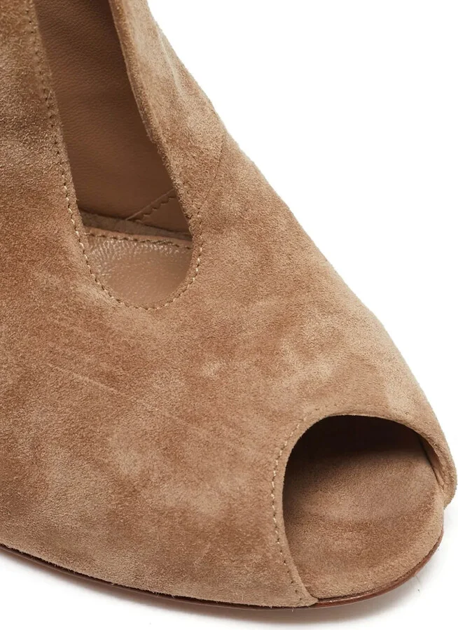 Peep-Toe Stiletto Booties - Image 5