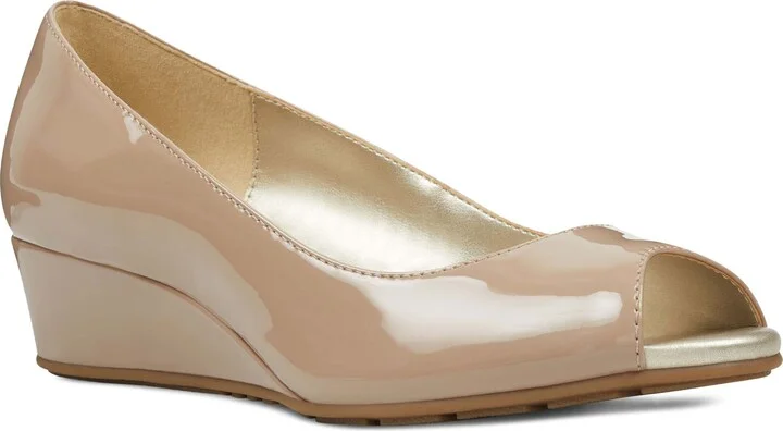 Light Nude Faux Patent Leather