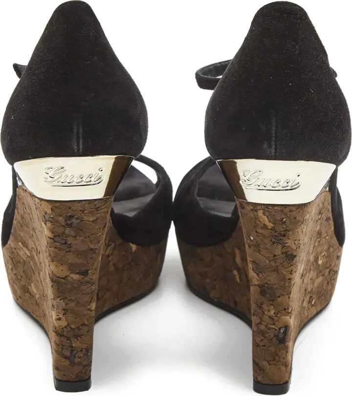 Peep-Toe Wedge Sandals - Image 4