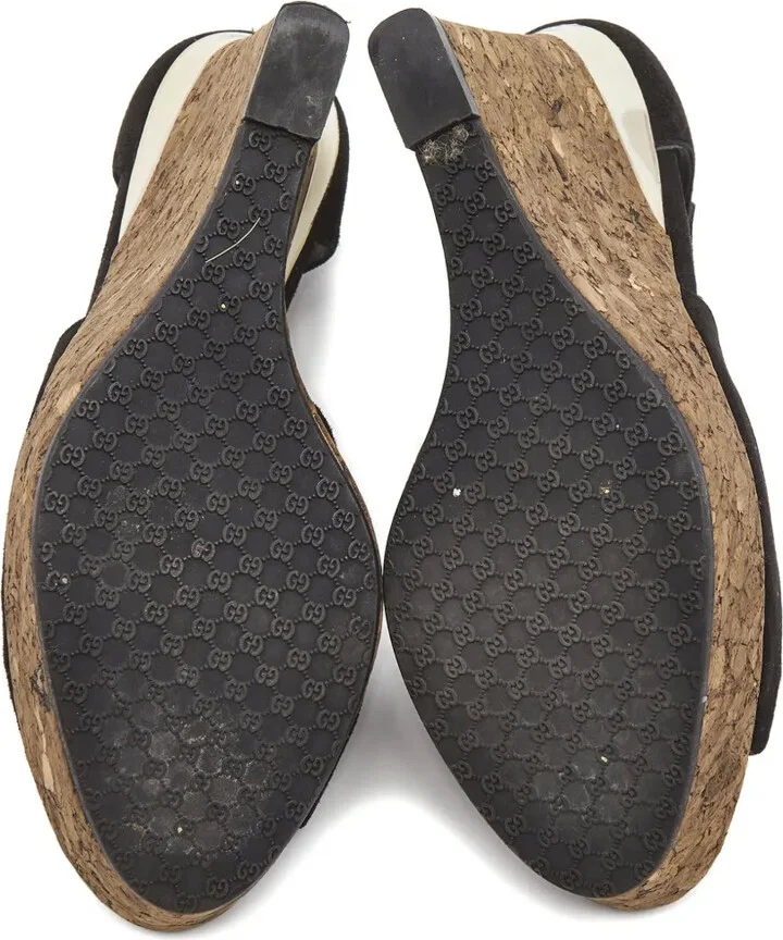 Peep-Toe Wedge Sandals - Image 5
