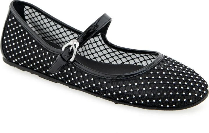 Peggy Mary Jane Mesh Flat