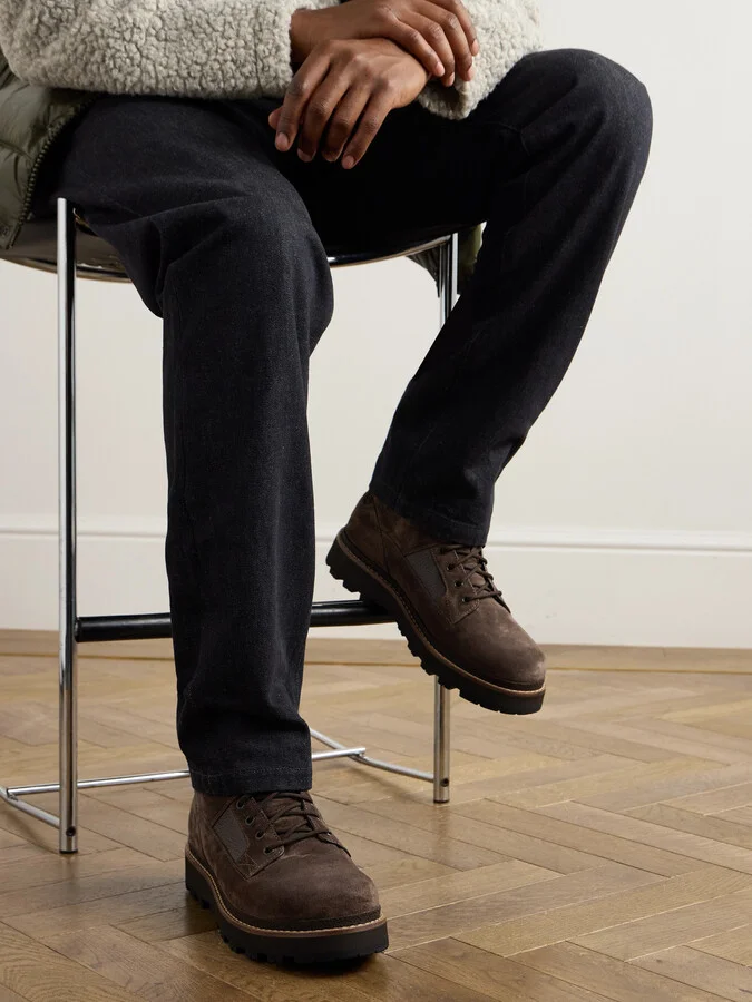 Peka Camp Full-Grain Leather and Suede Hiking Boots - Image 2