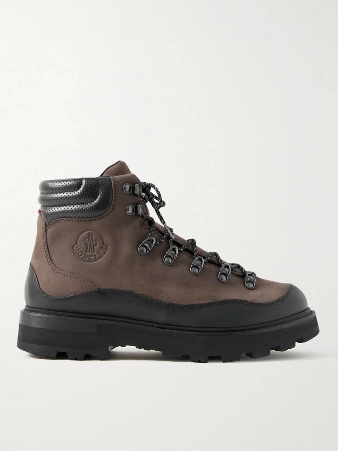 Peka Trek Leather-Trimmed Nubuck Hiking Boots
