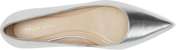 Pelle Moda Aaila 2 Women's Flat Shoes Silver : 5 M, Leather - Image 2