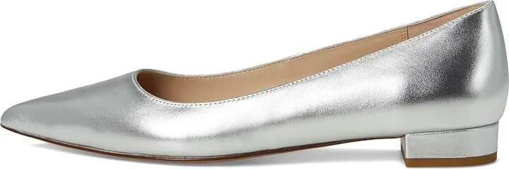 Pelle Moda Aaila 2 Women's Flat Shoes Silver : 5 M, Leather - Image 6