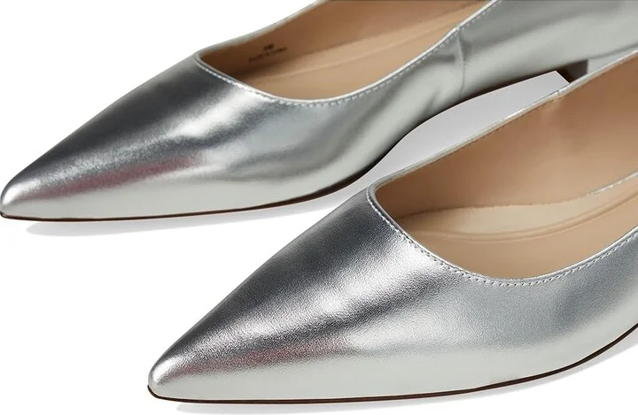 Pelle Moda Aaila 2 Women's Flat Shoes Silver : 5 M, Leather - Image 7