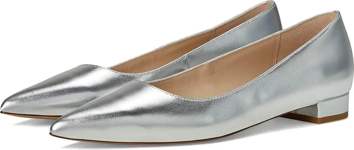 Pelle Moda Aaila 2 Women's Flat Shoes Silver : 5 M, Leather